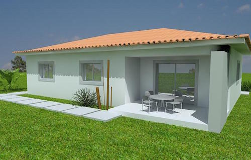 Casa T++ Lowcost Grande vista trás
